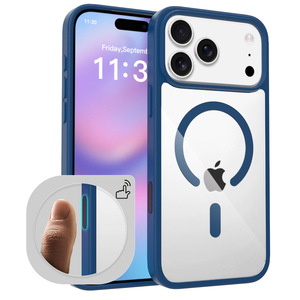 Hidden Camera Button Wireless Charging Magnetic Mobile Phone Case