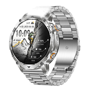 Rugged Outdoor Smart Watch with GPS AMOLED Display SIM Card 1.7 Inch 1100mAh Battery