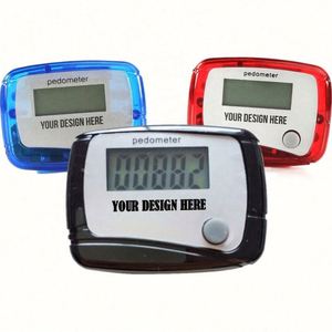 Custom LOGO Printed Pocket LCD Screen Belt Clip Calorie Pedometer