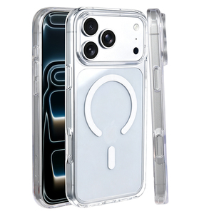 Luxury Crystal Clear Magnetic Phone Case Shockproof TPU PC Cover