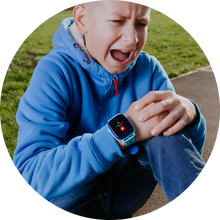 One-press SOS emergency button on the watch
